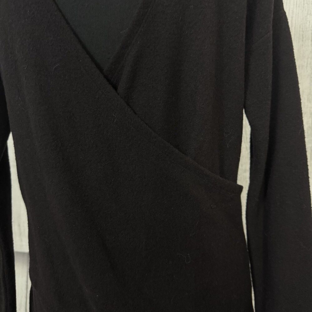 NWT J. Crew Women's XS Black Reversible Tunic Long Sleeve Sweater Timeless Chic - Picture 4 of 12